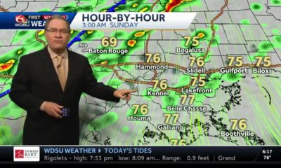 Strong storms arrive Sunday morning