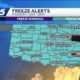 Sunday April 6th, 2025 FORECAST: Freeze tonight