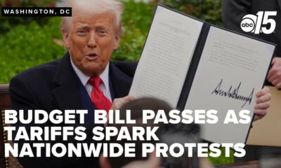 Republicans pass budget bill as Trump's tariffs spark nationwide protests