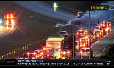 TRAFFIC: Vehicle fire on Gene Snyder Freeway shuts down all eastbound lanes