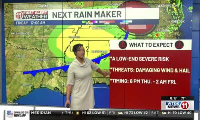 4/9/25- 80s for Thursday, but there's a low severe risk by late evening