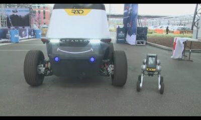 Security robots on loan for Frozen Four NCAA hockey tournament in St. Louis