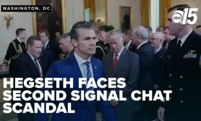 Trump shows support for Hegseth as second group chat scandal sparks outrage