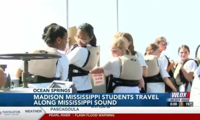 Students learn about Mississippi Sound on boat donated by Jimmy Buffett’s family