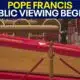 Pope Francis public viewing begins in Rome | FOX 7 Austin
