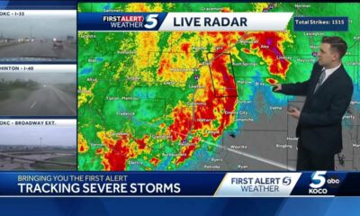 Tracking storms moving across Oklahoma (8:55 a.m. April 26, 2025)