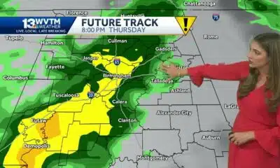 Warm weather in the Alabama forecast before storms with heavy rain & frequent lightning on Thursday