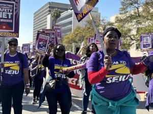 55,000 LA County employees go on strike as county cuts spending, avoids layoffs | California