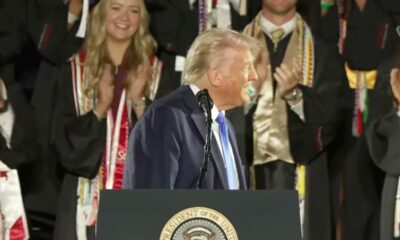 President Trump delivers the commencement address at the University of Alabama