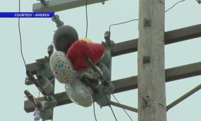 Released balloons causing power outages according to Ameren