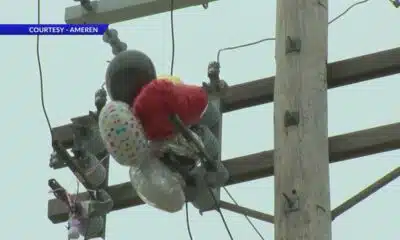 Released balloons causing power outages according to Ameren