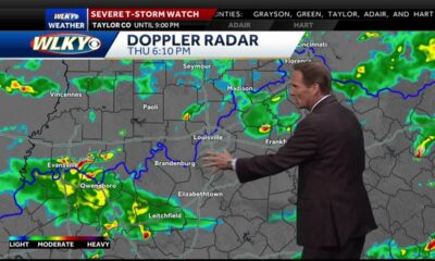 Scattered storms move out tonight... Nice Friday