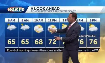 Rounds of showers and storms on Monday