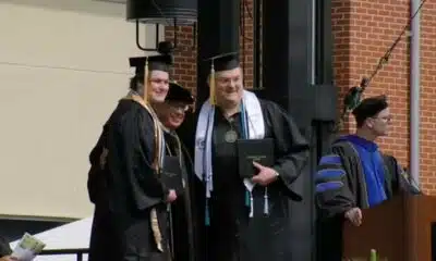 Big Weather gets his degree, graduates alongside youngest son