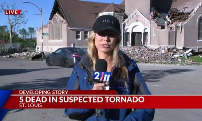 Five dead after tornado moves through St. Louis