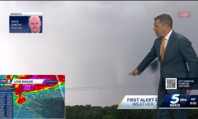 Severe storms bring large hail and tornado to Oklahoma on Saturday
