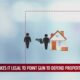 New law makes it legal to point gun to defend property