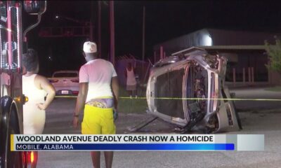 UPDATE: Mobile police investigating deadly crash as homicide; man found with gunshot wound