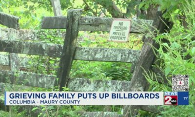 Grieving family puts up billboards to honor murdered son