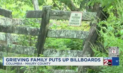 Grieving family puts up billboards to honor murdered son