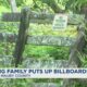 Grieving family puts up billboards to honor murdered son