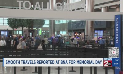 Smooth travels reported at BNA for Memorial Day