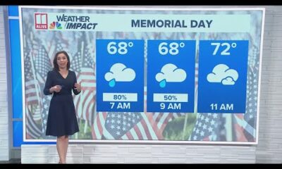 Memorial Day morning rain around Atlanta | Weather outlook