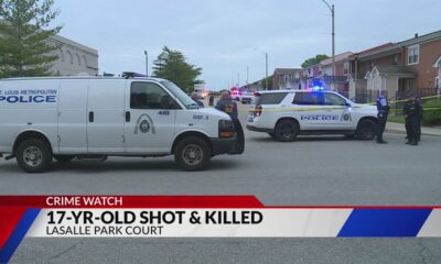 Teenager shot to death south of downtown St. Louis