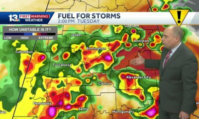 Alabama Impact Day: Tuesday's forecast brings more storms and a severe weather threat