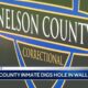 Nelson County inmate tried to smuggle drugs in by digging a hole in the wall