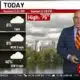 Morning clouds and fog, with a few afternoon showers