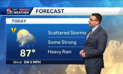 Storms likely again today and Friday