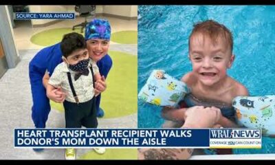 Apex heart transplant recipient walks donor's mom down the aisle