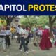 Protesters march at Texas Capitol calling for vetoes from Gov. Abbott