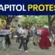 Protesters march at Texas Capitol calling for vetoes from Gov. Abbott