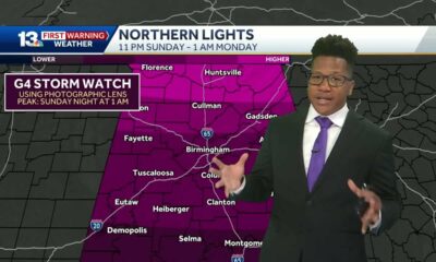 Smoke, Dust, and Northern Lights: Alabama's weather forecast stays dry to start the week