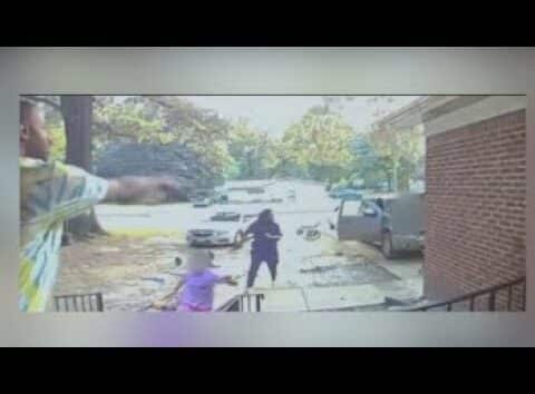 Father speaks after catching stray bullet to the neck while protecting children