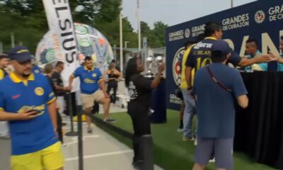 Fans enjoy meet-and-greet sessions with some stars of soccer