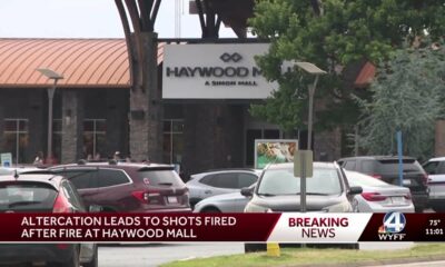 Shots fired hours after building fire at Haywood Mall