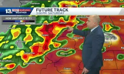 Alabama on Alert: High-impact severe storms with intense winds in Saturday's weather forecast