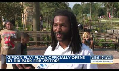 Gipson Play Plaza grand opening celebration underway
