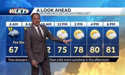Few morning showers Sunday then more rain Monday