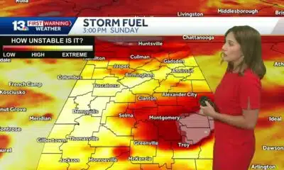 More strong to severe storms are forecast for Alabama heading into the new work week