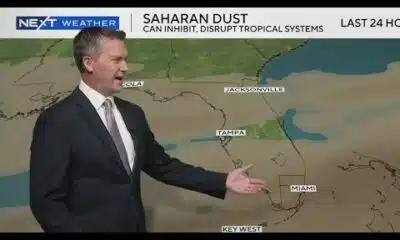 A nice sea breeze will help thin out the Saharan dust over South Florida