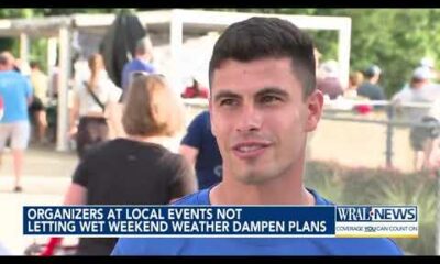 organizers at local events not letting wet weekend weather dampen plans