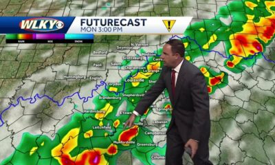 Scattered showers and storms likely Monday