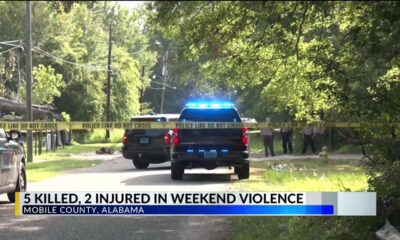 Deadly Sunday in Mobile County leaves 5 people dead