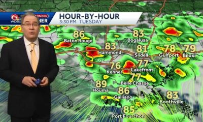 Numerous afternoon storms that may contain heavy rain