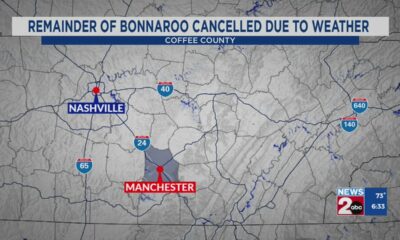 Remainder of Bonnaroo cancelled due to weather