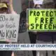 'No Kings' protest held at courthouse in Gallatin